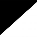 Bandeira Preta e Branca em Diagonal